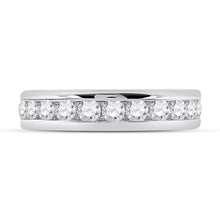 Load image into Gallery viewer, Radiant Love 2 Carat Diamond Eternity Wedding Band in 14kt White Gold - Front View