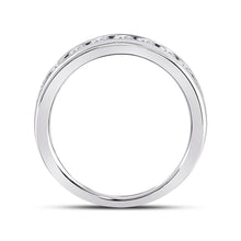 Load image into Gallery viewer, Radiant Love 2 Carat Diamond Eternity Wedding Band in 14kt White Gold - Side View