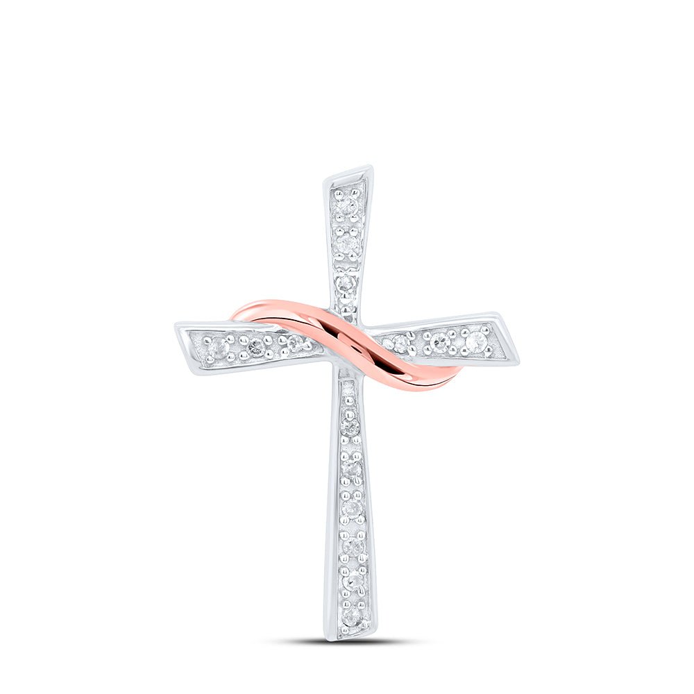 Radiant Love and Faith Diamond Cross Pendant - Splendid Jewellery