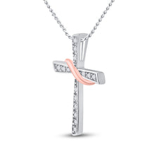 Load image into Gallery viewer, Radiant Love and Faith Diamond Cross Pendant  Side View from Splendid Jewellery