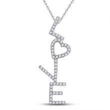 Load image into Gallery viewer, Radiant Love Cascade Diamond Pendant  Top View from Splendid Jewellery