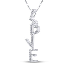 Load image into Gallery viewer, Radiant Love Cascade Diamond Pendant  Side View from Splendid Jewellery