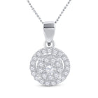 Radiant Love Circle Pendant  Top View from Splendid Jewellery