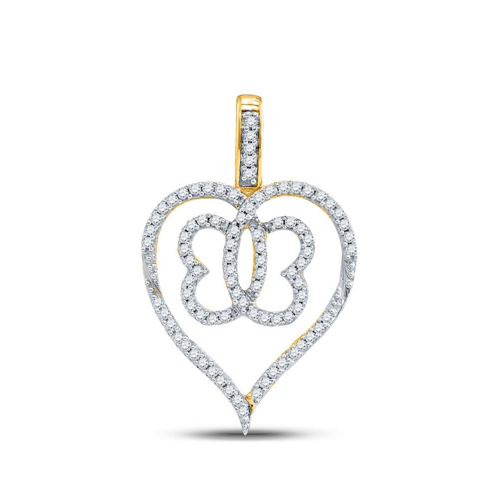 Radiant Love Diamond Butterfly Pendant - Splendid Jewellery