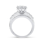 Radiant Love Diamond Cluster Bridal Wedding Engagement Ring - Alternate view 3 from Splendid Jewellery