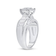 Load image into Gallery viewer, Radiant Love Diamond Cluster Bridal Wedding Engagement Ring - Splendid Jewellery