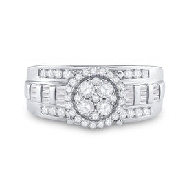 Radiant Love Diamond Cluster Bridal Wedding Engagement Ring - Alternate view 4 from Splendid Jewellery