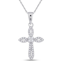 Load image into Gallery viewer, Radiant Love Diamond Cross Pendant - Splendid Jewellery