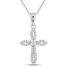 Radiant Love Diamond Cross Pendant - Splendid Jewellery