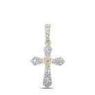 Radiant Love Diamond Cross Pendant - Splendid Jewellery