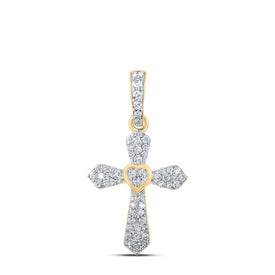 Radiant Love Diamond Cross Pendant - Splendid Jewellery
