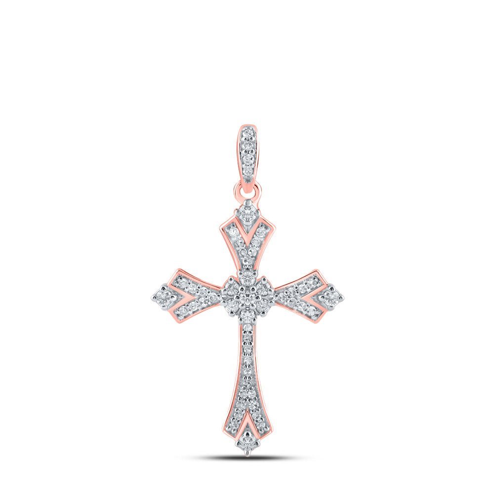 Radiant Love Diamond Cross Pendant - Splendid Jewellery