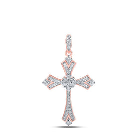 Radiant Love Diamond Cross Pendant - Splendid Jewellery