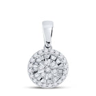 Radiant Love Diamond Halo Pendant - Top View