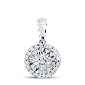 Radiant Love Diamond Halo Pendant - Splendid Jewellery