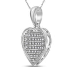 Radiant Love Diamond Heart Pendant  Side View from Splendid Jewellery