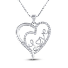 Load image into Gallery viewer, Radiant Love Diamond Heart Pendant  Top View from Splendid Jewellery