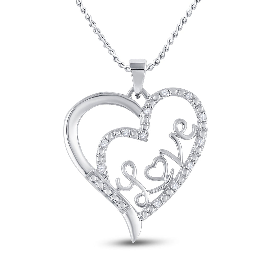 Radiant Love Diamond Heart Pendant - Splendid Jewellery