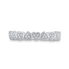 Radiant Love Diamond Heart Ring | 10kt White Gold Womens Round Diamond Heart Ring 1/10 Cttw | Splendid Jewellery - Splendid Jewellery