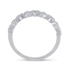 Radiant Love Diamond Heart Ring | 10kt White Gold Womens Round Diamond Heart Ring 1/10 Cttw | Splendid Jewellery Side View 2 from Splendid Jewellery