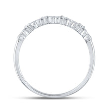 Load image into Gallery viewer, Radiant Love Diamond Heart Ring | 10kt White Gold Womens Round Diamond Heart Ring 1/20 Cttw Side view from the 10Kt White Gold Womens Round Diamond Heart Ring 1 20 Cttwpin214019 collection by Splendid Jewellery