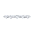 Radiant Love Diamond Heart Ring | 10kt White Gold Womens Round Diamond Heart Ring 1/20 Cttw - Splendid Jewellery
