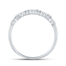Load image into Gallery viewer, Radiant Love Diamond Heart Ring | 10kt White Gold Womens Round Diamond Heart Ring 1/20 Cttw - Splendid Jewellery