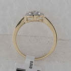 Radiant Love Diamond Heart Ring | 10kt Yellow Gold Womens Round Diamond Heart Ring 1/3 Cttw - Splendid Jewellery