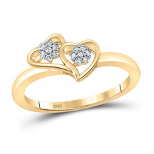 Load image into Gallery viewer, Radiant Love Diamond Heart Ring product  Top View from Splendid Jewellery