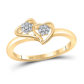 Radiant Love Diamond Heart Ring product  Top View from Splendid Jewellery