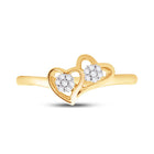 Radiant Love Diamond Heart Ring product Top View from Splendid Jewellery