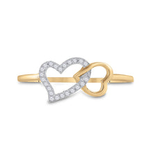 Load image into Gallery viewer, Radiant Love Diamond Heart Ring Front View from Splendid Jewellery