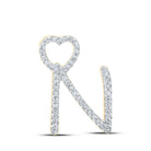 Radiant Love Diamond Initial & Letter Pendant - Splendid Jewellery