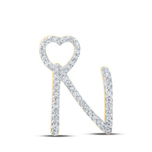 Load image into Gallery viewer, Radiant Love Diamond Initial &amp; Letter Pendant - Splendid Jewellery