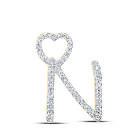 Radiant Love Diamond Initial & Letter Pendant - Splendid Jewellery