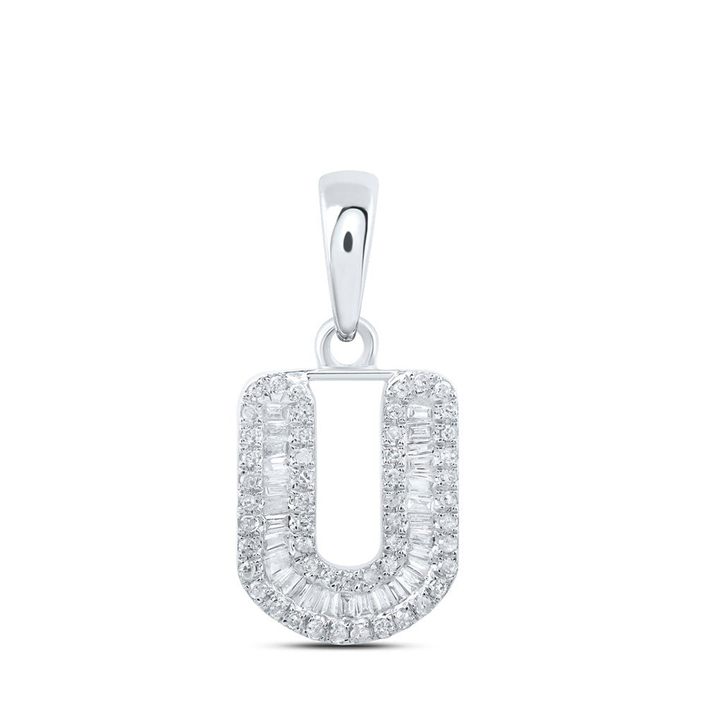 Radiant Love Diamond Initial Pendant - Splendid Jewellery