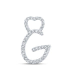 Radiant Love Diamond Initial Pendant - Splendid Jewellery