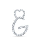 Radiant Love Diamond Initial Pendant - Splendid Jewellery