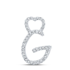 Radiant Love Diamond Initial Pendant - Splendid Jewellery