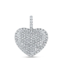 Load image into Gallery viewer, Radiant Love Diamond Pendant | 10kt White Gold Heart Necklace 1 - 1/4 Cttw | Splendid Jewellery - Splendid Jewellery