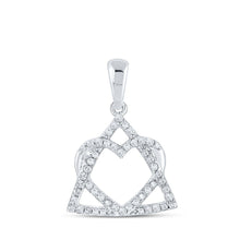 Load image into Gallery viewer, Radiant Love Diamond Pendant | 10kt White Gold Heart Necklace with Sparkling Diamonds - Splendid Jewellery