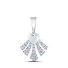 Radiant Love Diamond Pendant | 10kt White Gold Heart - Shaped Necklace with Sparkling Diamonds - Splendid Jewellery