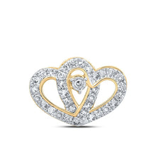 Load image into Gallery viewer, Radiant Love Diamond Pendant - 10kt Yellow Gold Heart &amp; Love Symbol Necklace - Splendid Jewellery