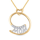 Radiant Love Diamond Pendant  Top View from Splendid Jewellery