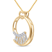 Load image into Gallery viewer, Radiant Love Diamond Pendant  Side View from Splendid Jewellery