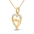 Radiant Love Diamond Pendant in 10kt Yellow Gold - Splendid Jewellery - Splendid Jewellery