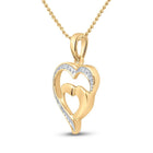 Radiant Love Diamond Pendant in 10kt Yellow Gold - Splendid Jewellery - Splendid Jewellery