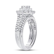 Load image into Gallery viewer, Radiant Love Diamond Wedding Ring Set - Side View