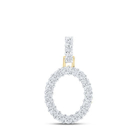 Radiant O Initial Diamond Pendant | 10kt Yellow Gold 1/10 Cttw | Splendid Jewellery - Splendid Jewellery