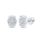 Radiant Queen Diamond Cluster Earrings - Splendid Jewellery